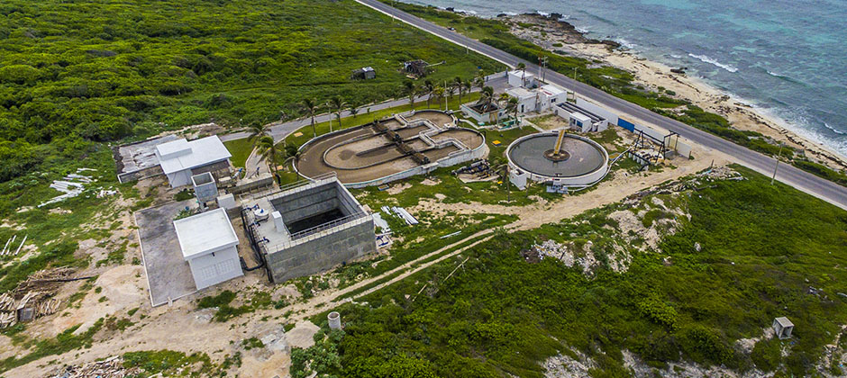Planta de tratamiento de aguas residuales, Isla Mujeres, Quintana Roo